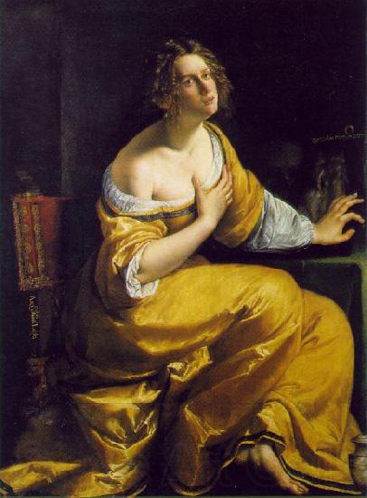 GENTILESCHI, Artemisia Mary Magdalen df Norge oil painting art